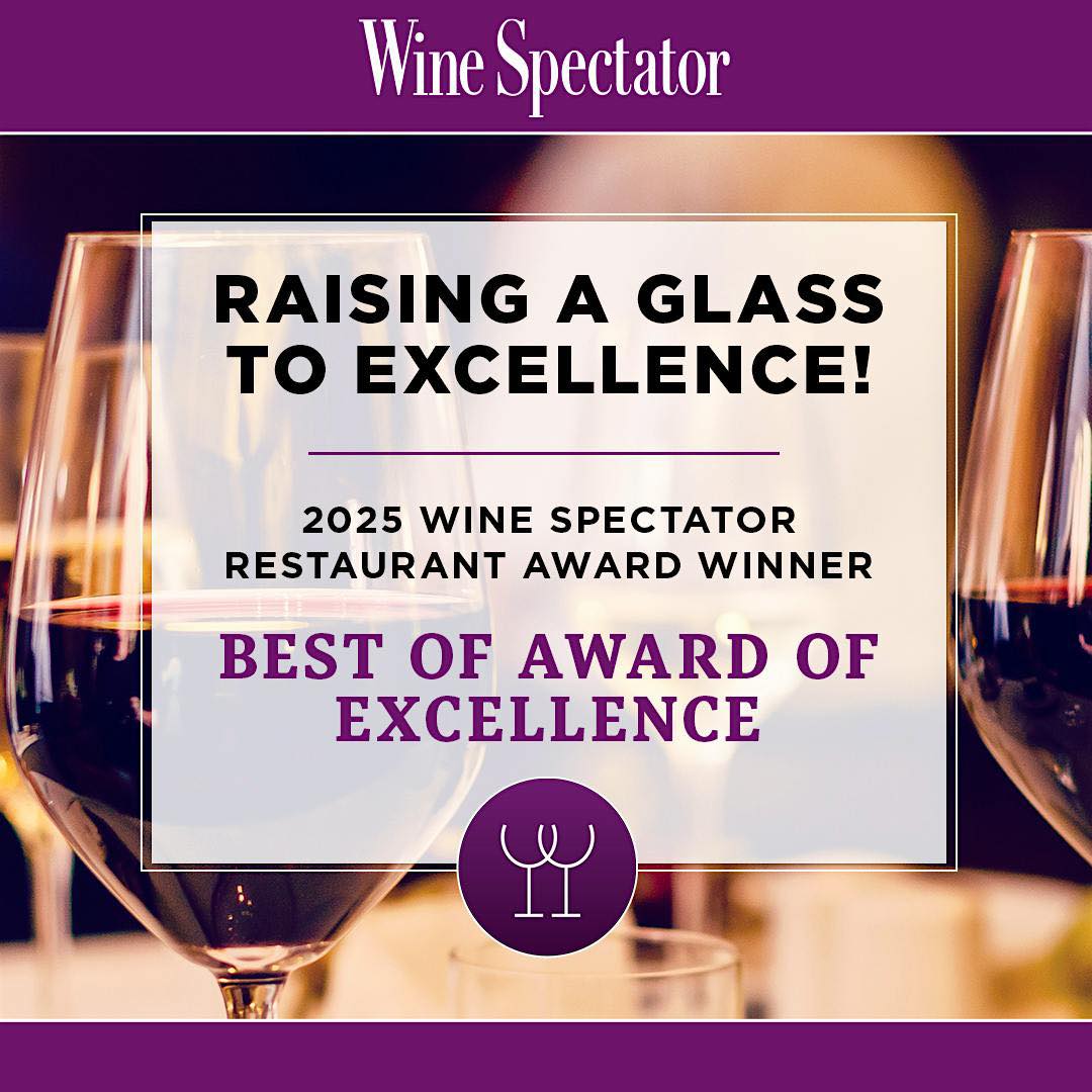 Oliver’s Earns Wine Spectator’s 2025 Best of Award of Excellence